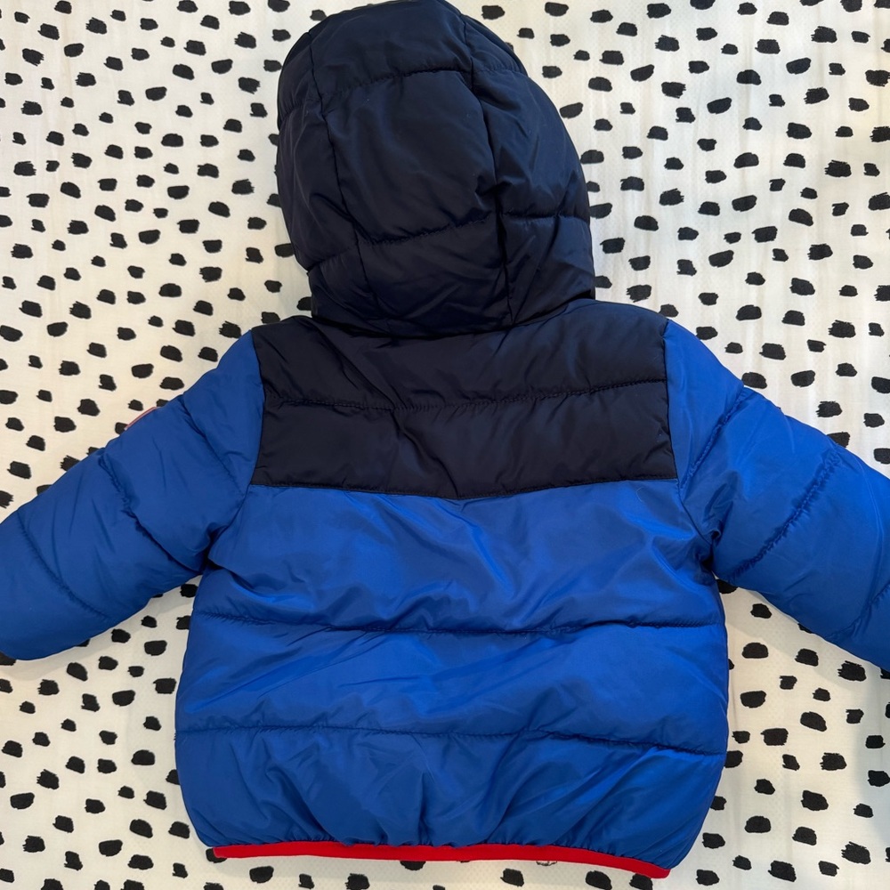 Gap Kids Cold Weather Puffer, Sherpa Lined - Picture 2 of 3